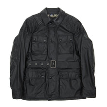 Load image into Gallery viewer, Belstaff Wax Jacket with Leather Sleeves Size 48
