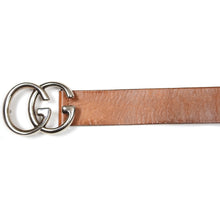 Load image into Gallery viewer, Gucci Brown Leather Marmont Belt Size 90
