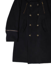 Load image into Gallery viewer, Dolce &amp; Gabbana Black Wool Coat Size Medium

