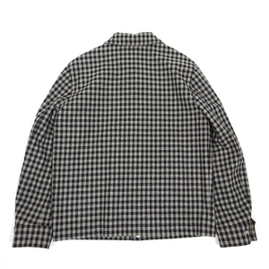 AMI Black/Grey Wool Check Jacket Medium