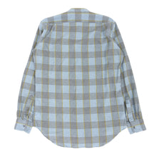 Load image into Gallery viewer, Dries Van Noten Blue Collarless Flannel Shirt Size 50
