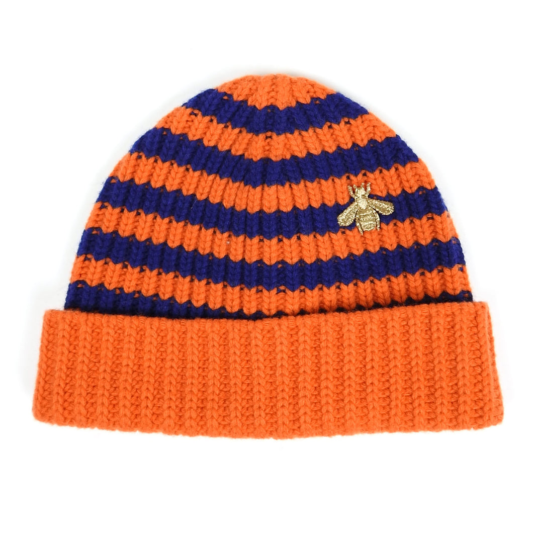 Gucci Orange/Navy Knit Beanie