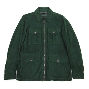 Belstaff Suede Longmead Jacket Green Size 48