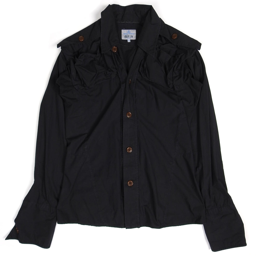 Vivienne Westwood Black Shoulder pocket Shirt Size 3