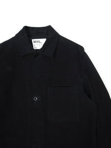 Margaret Howell MHL Black Work Jacket Size Small (Fits Oversized)