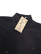 Load image into Gallery viewer, Thierry Mugler Black Snap Button Shirt Size Small
