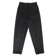 Load image into Gallery viewer, Gianni Versace Vintage Pleated Black Wool Pants Size 50
