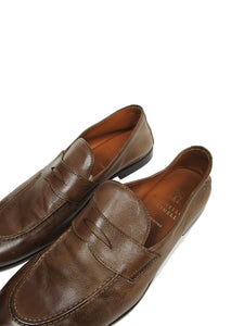 Brunello Cucinelli Brown Leather Loafers Size 41.5
