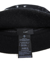 Load image into Gallery viewer, Alanui Black Wool/Cashmere Bucket Hat O/S

