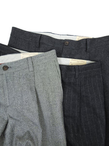 Brunello Cucinelli Grey Wool Pants Size 52