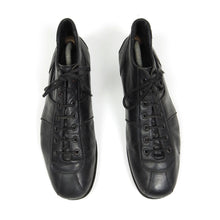 Load image into Gallery viewer, Prada Vintage Black Leather Sneaker Size 10.5
