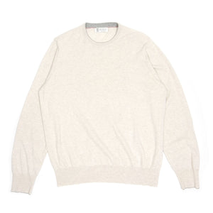 Brunello Cucinelli Crewneck Sweater w/ Elbow Patches Size 50