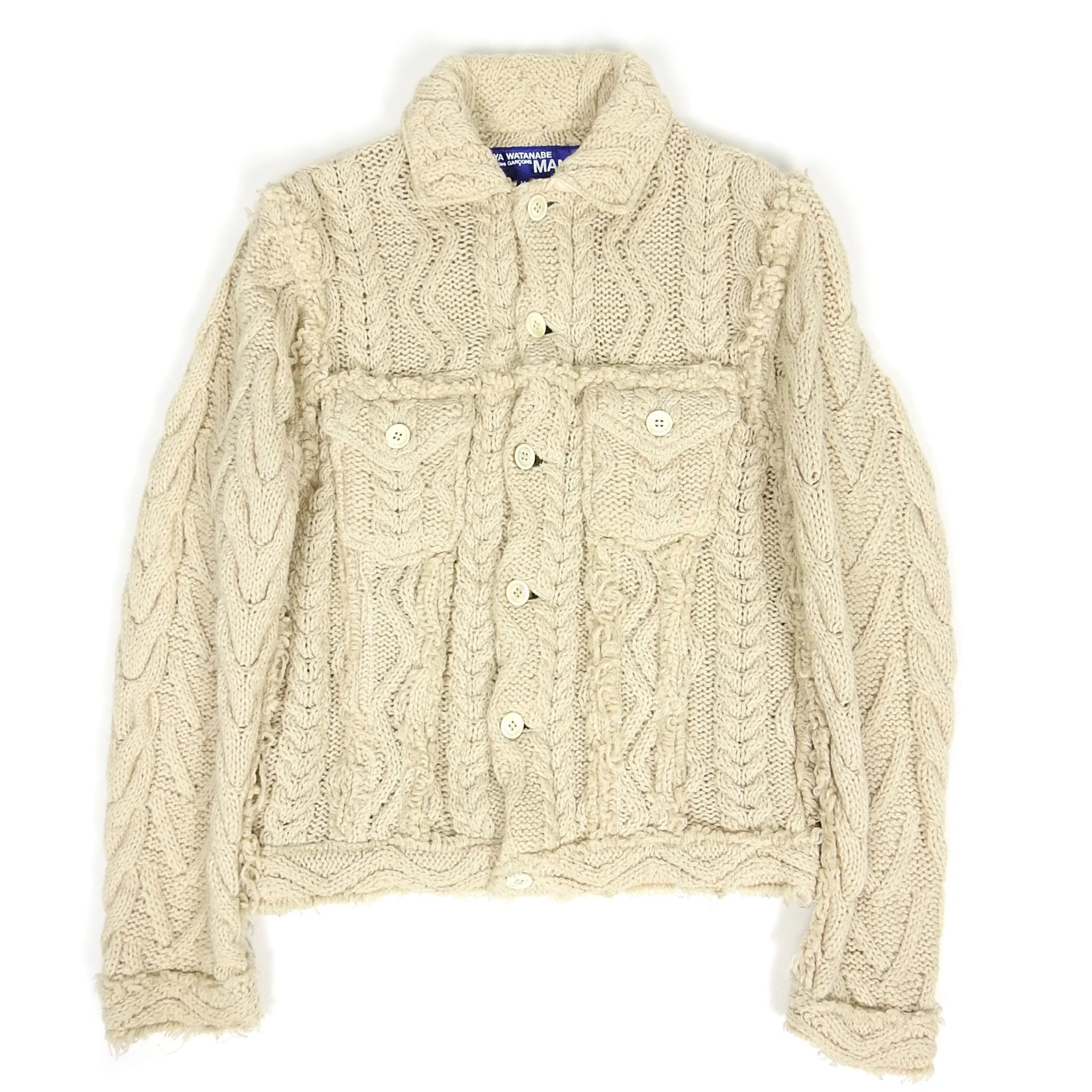 Junya Watanabe AD2003 Cable Knit Trucker Size Medium – I Miss You MAN