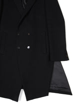 Load image into Gallery viewer, N.Hoolywood Black Wool Coat Size 44 (Fits M/L)
