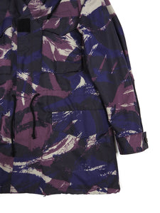 Maison Margiela Purple Camo Waxed Coat Size 48