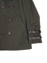 Load image into Gallery viewer, Vivienne Westwood Green Short Trench Coat Size 48
