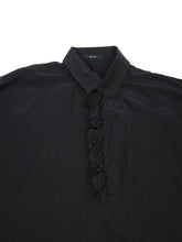Load image into Gallery viewer, Gucci Black Silk Ruffle Shirt Size 40
