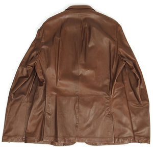 Brunello Cucinello Leather Blazer Size XXL