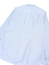 Load image into Gallery viewer, Comme Des Garcons SHIRT Blue/white Striped Button Up Size Large

