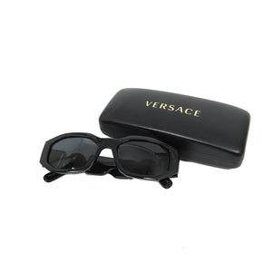 Versace Black Medusa Insignia Square Sunglasses