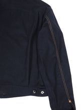 Load image into Gallery viewer, Yohji Yamamoto Pour Homme Navy Wool Trucker Jacket Size 3
