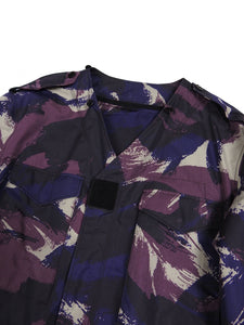 Maison Margiela Purple Camo Waxed Coat Size 48