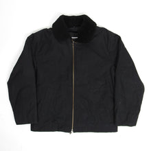 Load image into Gallery viewer, Margaret Howell MHL Waxed Jacket with Removable Wool Liner and Fleece Collar Black Small
