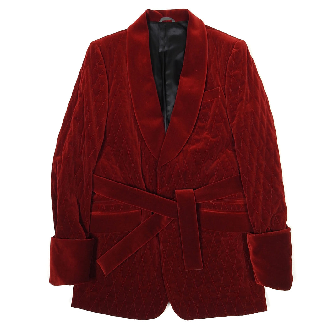 Thierry Mugler Red Velour Jacket Size 50