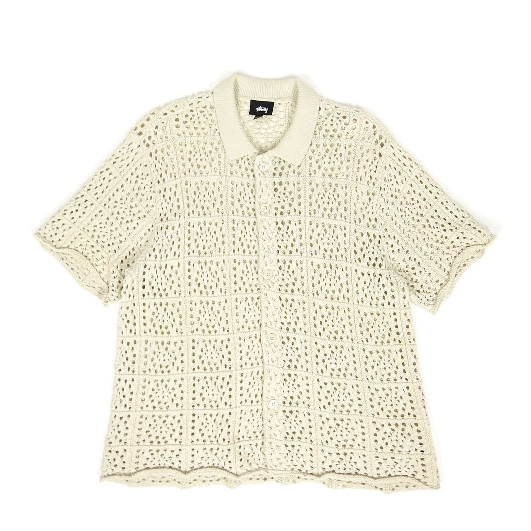 Stussy Crochet SS Shirt Size Medium