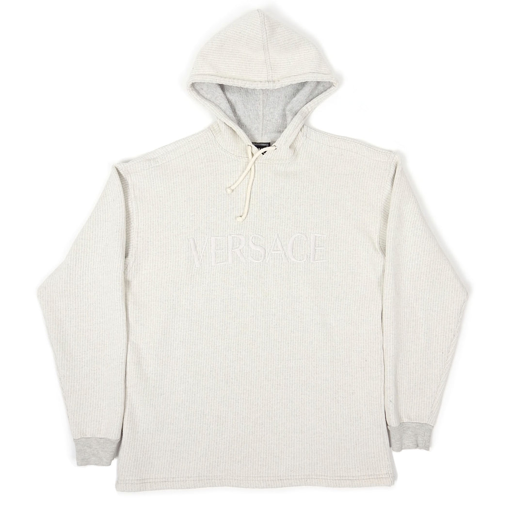 Versace Grey Logo Hoodie Size Medium