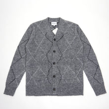Load image into Gallery viewer, Norse Projects Grey Adam Argyle Cardigan Small

