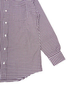 Hermes Purple/White Check Shirt Size 15 3/4 || 40