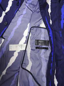 Neil Barrett SS'13 Blue Striped Coat Size 48