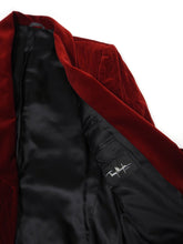 Load image into Gallery viewer, Thierry Mugler Red Velour Jacket Size 50
