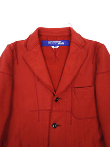 Junya Watanabe AD2008 Red Jersey Blazer Size Medium