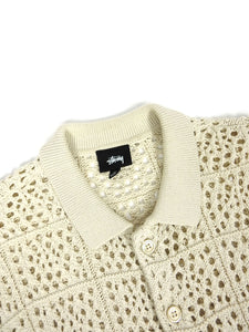 Stussy Crochet SS Shirt Size Medium