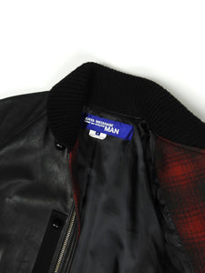 Junya Watanabe AD2011 Black Leather Jacket Size Medium