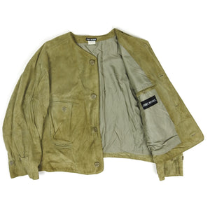 Issey Miyake Suede 1980s Jacket Size Medium