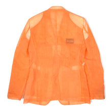 Load image into Gallery viewer, Birk Bikkembergs Orange Sheer Blazer Size 50
