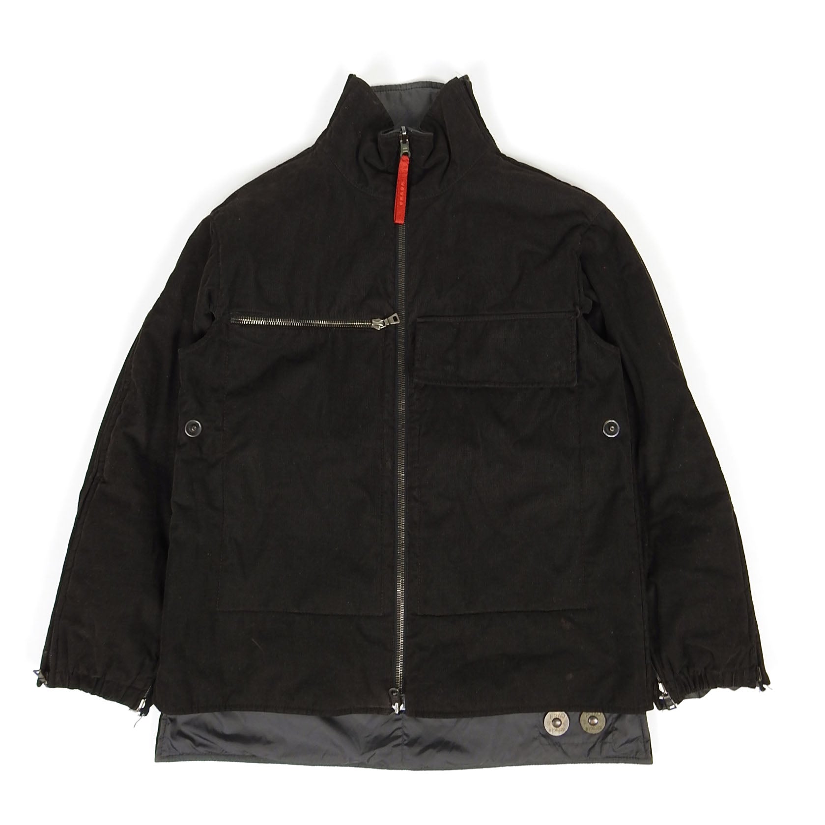 Prada Vintage Reversible/Detachable Jacket With Built In Mittens 