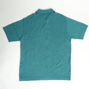 Ermenegildo Zegna Button Up Knit Short Sleeve Shirt Green XL