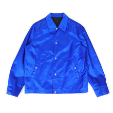 Load image into Gallery viewer, AMI Blue Nylon Coach Jacket Size Medium
