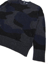 Load image into Gallery viewer, Eleventy Grey Camo Knit Size Medium

