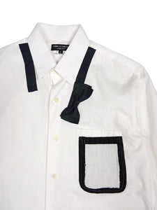 Comme Des Garçons Homme Plus AD2009 Bow Tie Shirt Size Small