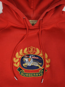 Burberrys Embroidered Hoodie Size Medium