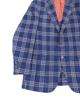 Load image into Gallery viewer, Isaia Blue Check Jacket Size 56
