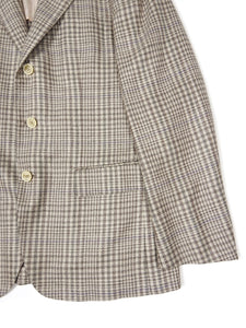 Loro Piana Check Cashmere/Silk Jacket Size 50