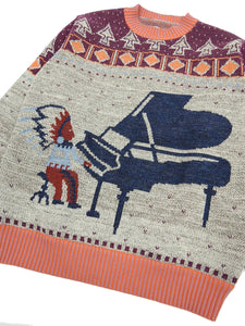 Kapital 7G Knit Alaska Camp Piano Sweater Size 3/Large