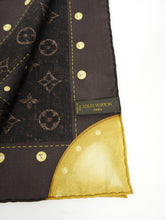 Load image into Gallery viewer, Louis Vuitton Brown Silk/Wool Trunks Scarf
