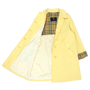 Burberrys Vintage Yellow Trench Coat Fits a Medium